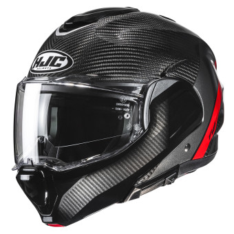 Casque Modulare Apribile HJC F100 Carbon Stan MC1 Casque Modulare Apribile HJC F100 Carbon Stan MC1