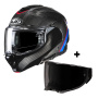 Casque Modulare Apribile HJC F100 Carbon Stan MC21 + visiera Dark Smoke