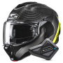 Casque Modulare Apribile HJC F100 Carbon Stan MC3H + Kit Bluetooth BT Mini