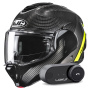 Casque Modulare Apribile HJC F100 Carbon Stan MC3H + Kit Bluetooth Lokui K30