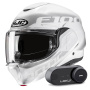 Casque Modulare Apribile HJC F100 Hetal MC10 + Kit Bluetooth Lokui K30