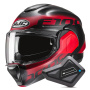 Casque Modulare Apribile HJC F100 Hetal MC1SF + Kit Bluetooth BT Mini