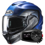Casque Modulare Apribile HJC F100 Reff MC2SF + Kit Bluetooth 5S Solo