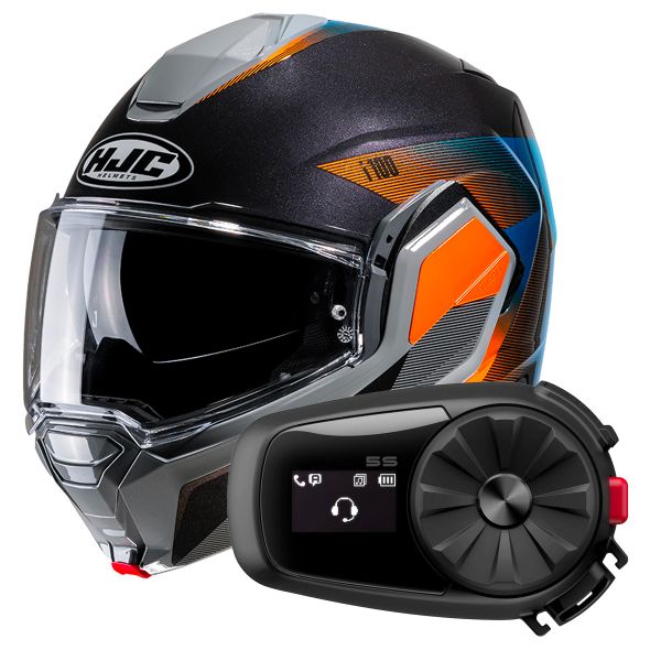 Modulare Apribile HJC i100 Beston MC27 + Kit Bluetooth 5S Solo