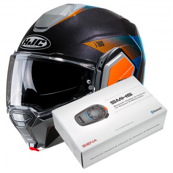 Modulare Apribile HJC i100 Beston MC27 + Kit Bluetooth SMH5 Solo
