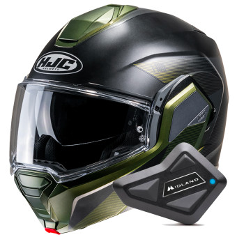 Modulare Apribile HJC i100 Beston MC4SF + Kit Bluetooth BT Mini