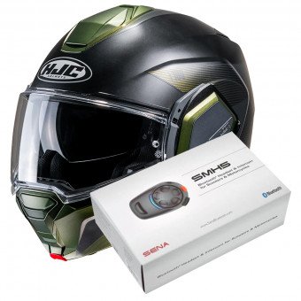 Modulare Apribile HJC i100 Beston MC4SF + Kit Bluetooth SMH5 Solo