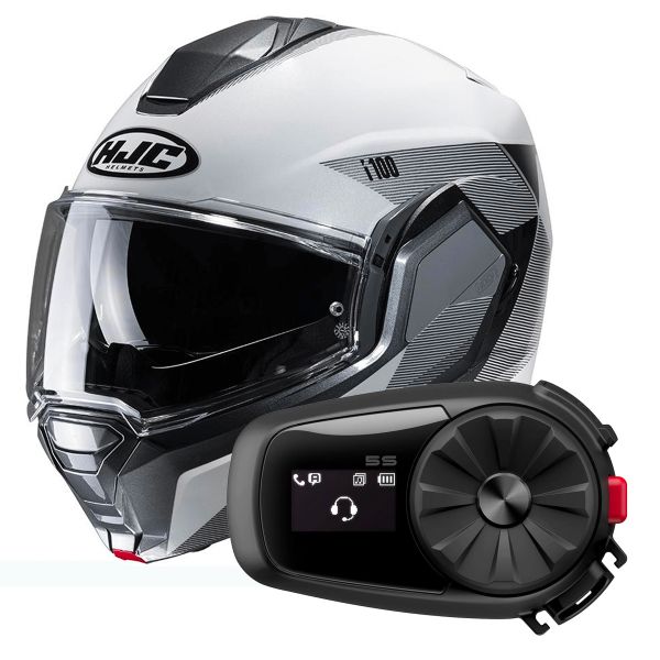 Modulare Apribile HJC i100 Beston MC5 + Kit Bluetooth 5S Solo