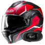 Casque Modulare Apribile HJC i100 Lorix MC1SF + Kit bluetooth 5R Lite Solo