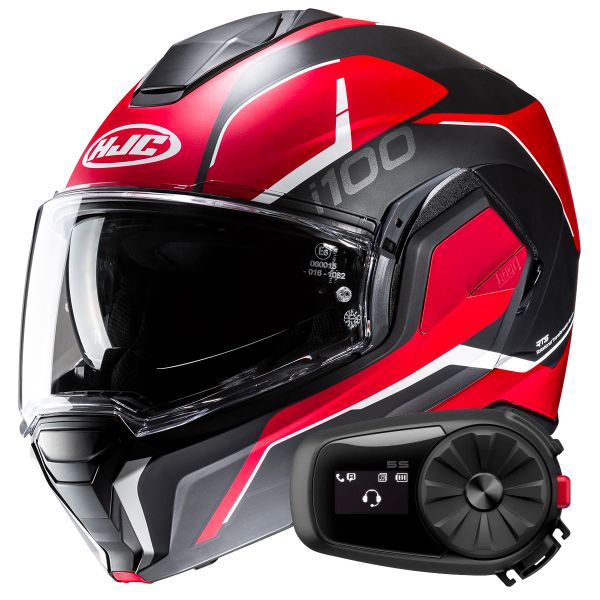Modulare Apribile HJC i100 Lorix MC1SF + Kit Bluetooth 5S Solo Modulare Apribile HJC i100 Lorix MC1SF + Kit Bluetooth 5S Solo