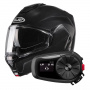 Casque Modulare Apribile HJC i100 Metal Black + Kit Bluetooth 5S Solo