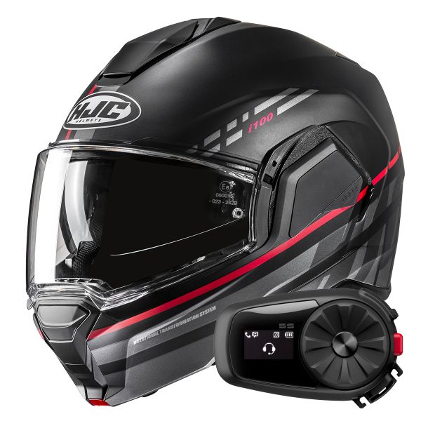 Modulare Apribile HJC i100 Sysma MC1SF + Kit Bluetooth 5S Solo
