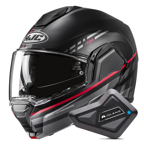 Modulare Apribile HJC i100 Sysma MC1SF + Kit Bluetooth BT Mini