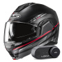 Casque Modulare Apribile HJC i100 Sysma MC1SF + Kit Bluetooth Lokui K30