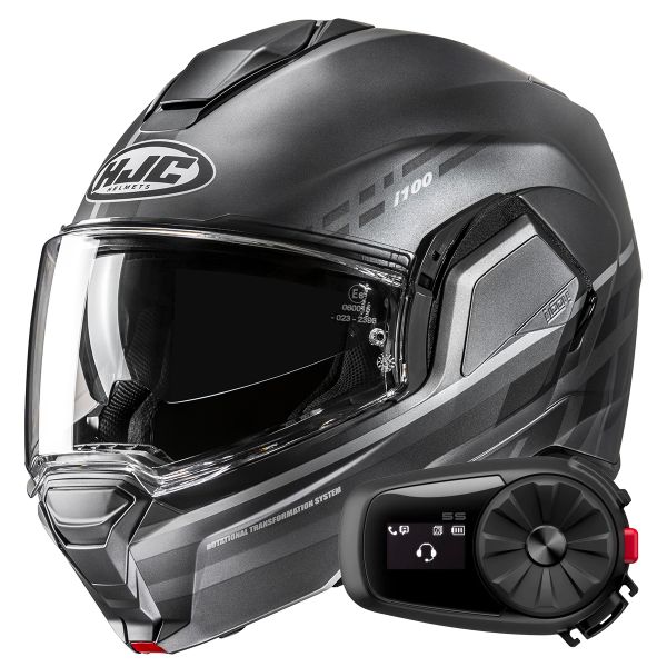Modulare Apribile HJC i100 Sysma MCSSF + Kit Bluetooth 5S Solo