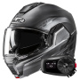 Casque Modulare Apribile HJC i100 Sysma MCSSF + Kit Bluetooth 5S Solo