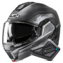 Casque Modulare Apribile HJC i100 Sysma MCSSF + Kit Bluetooth BT Mini