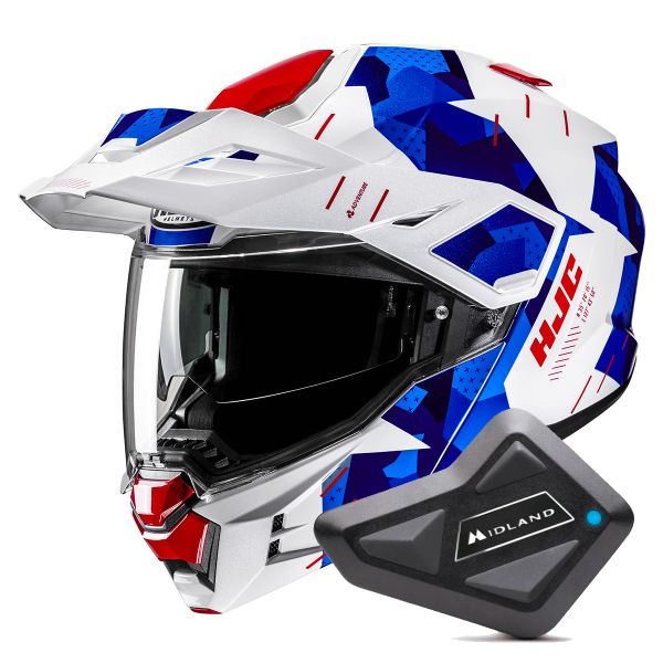 Modulare Apribile HJC i80 Roki MC21 + Kit Bluetooth BT Mini Modulare Apribile HJC i80 Roki MC21 + Kit Bluetooth BT Mini