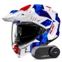 Casque Modulare Apribile HJC i80 Roki MC21 + Kit Bluetooth Lokui K30