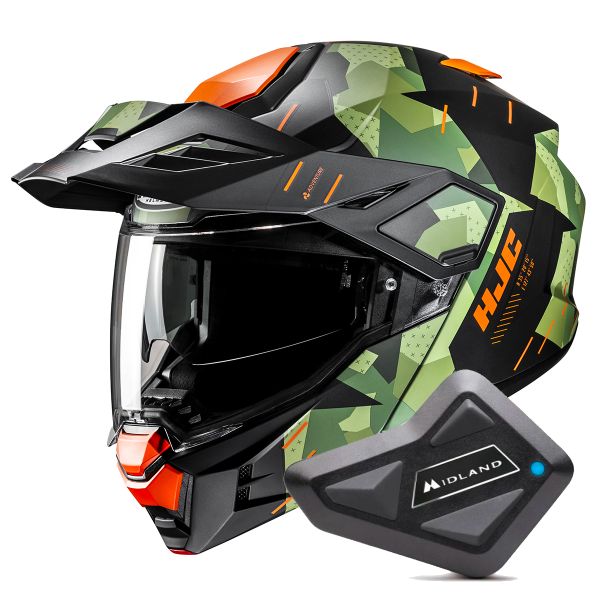 Modulare Apribile HJC i80 Roki MC47SF + Kit Bluetooth BT Mini Modulare Apribile HJC i80 Roki MC47SF + Kit Bluetooth BT Mini