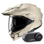 Casque Modulare Apribile HJC i80 Semi Flat Sand Beige + Kit Bluetooth Lokui K30