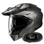 Casque Modulare Apribile HJC i80 Semi Flat Titanium + Kit bluetooth 5R Lite Solo
