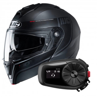 Modulare Apribile HJC I90 Davan MC5SF + Kit Bluetooth 5S Solo