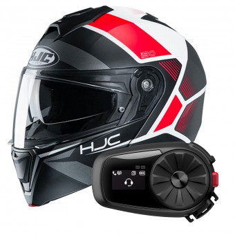 Modulare Apribile HJC I90 Hollen MC1SF + Kit Bluetooth 5S Solo