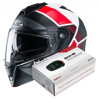 Modulare Apribile HJC I90 Hollen MC1SF + Kit Bluetooth SMH5 Solo