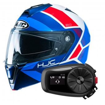 Modulare Apribile HJC I90 Hollen MC21 + Kit Bluetooth 5S Solo