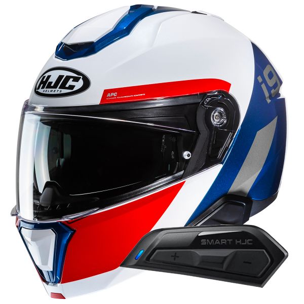 Modulare Apribile HJC i91 Bina MC21 + Kit Bluetooth Smart 11B