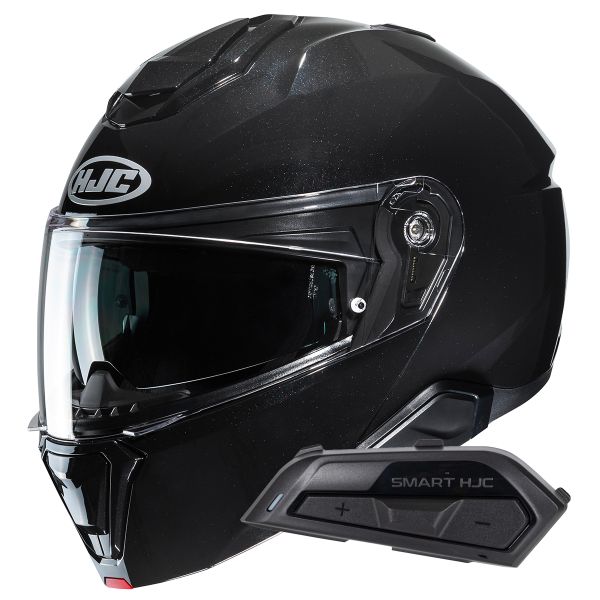 Modulare Apribile HJC i91 Black + Kit Bluetooth Smart 21B Flat Black Modulare Apribile HJC i91 Black + Kit Bluetooth Smart 21B Flat Black
