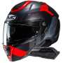 Casque Modulare Apribile HJC i91 Carst MC1SF + Kit Bluetooth Smart 21B Flat Black