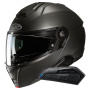 Casque Modulare Apribile HJC i91 Semi Flat Titanium+ Kit Bluetooth Smart 11B