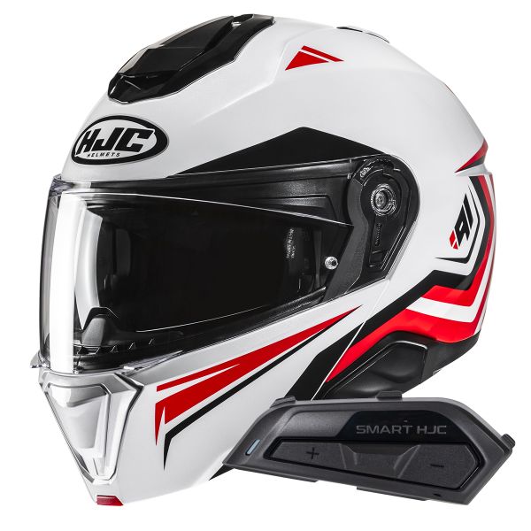 Modulare Apribile HJC i91 Tricus MC1 + Kit Bluetooth Smart 21B