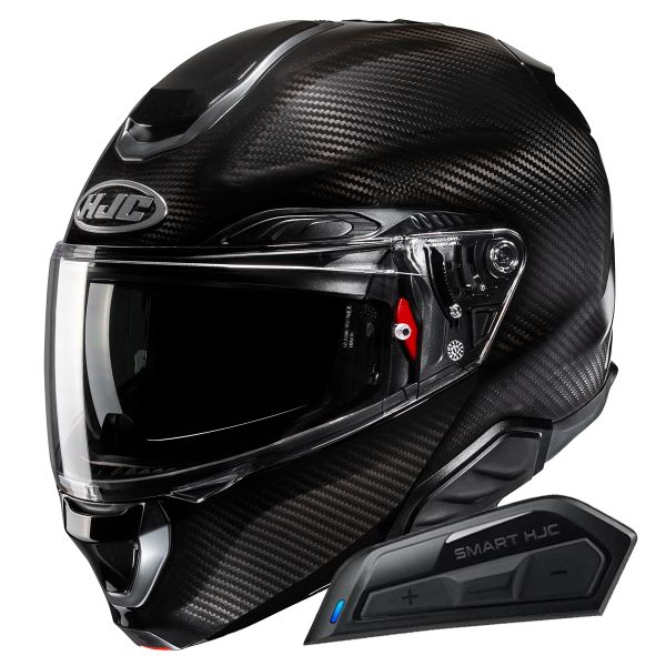 Modulare Apribile HJC RPHA91 Carbon Black + Kit Bluetooth Smart 11B