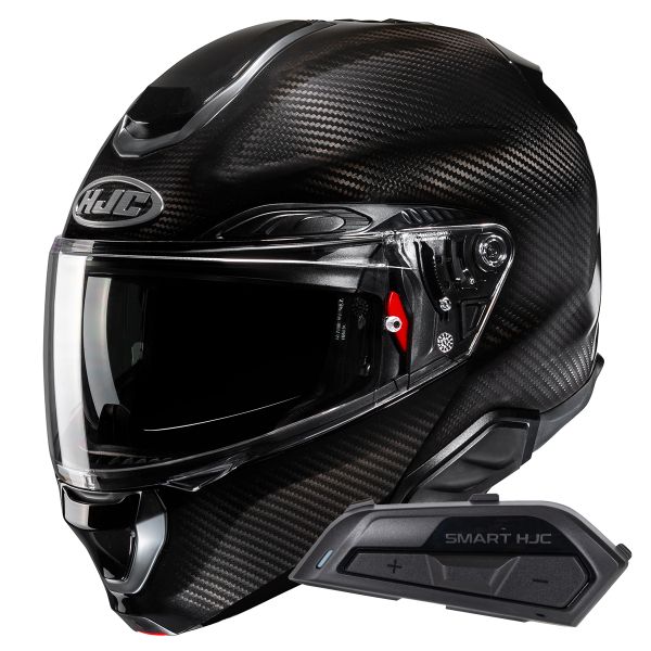 Modulare Apribile HJC RPHA91 Carbon Black + Kit Bluetooth Smart 21B