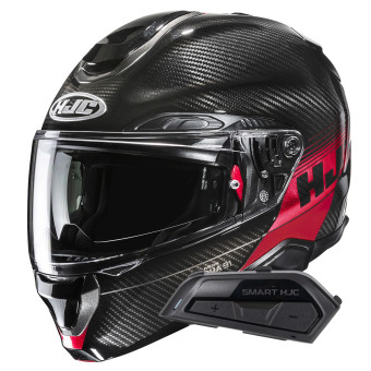 Modulare Apribile HJC RPHA91 Carbon Elig MC1 + Bluetooth Smart Kit 21B