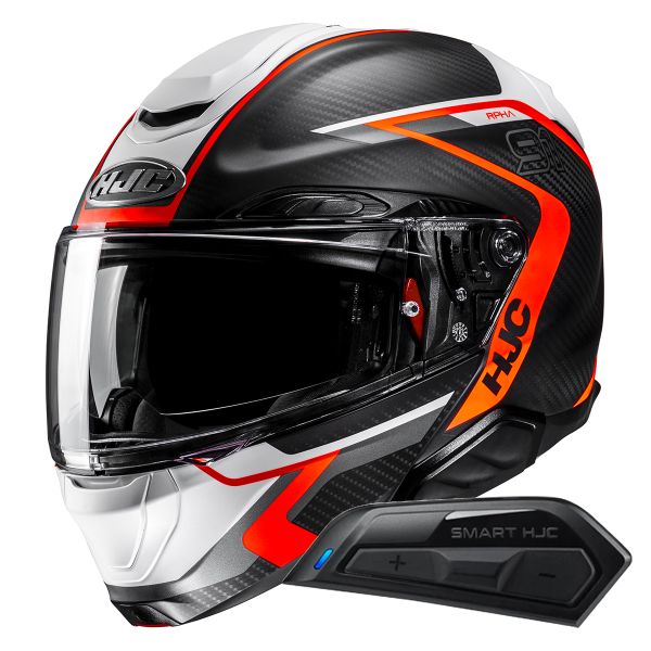 Modulare Apribile HJC RPHA91 Carbon Lagos MC6HSF + Kit Bluetooth Smart 11B