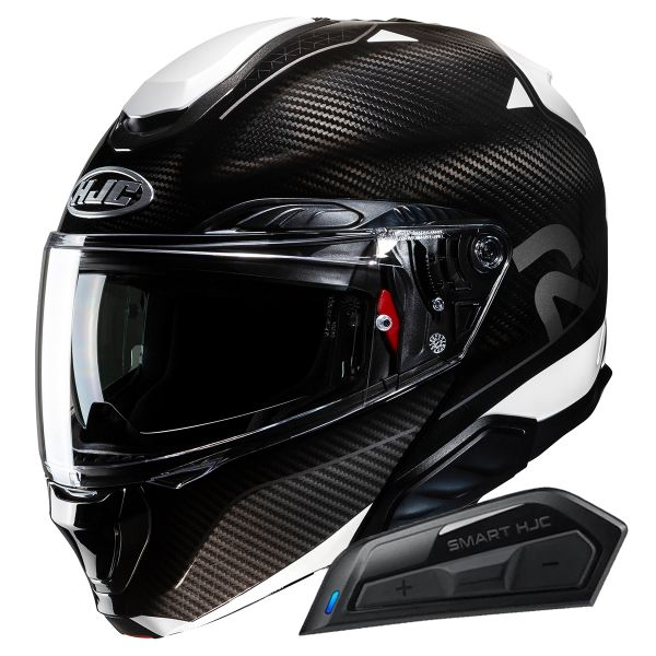 Modulare Apribile HJC RPHA91 Carbon Noela MC5 + Kit Bluetooth Smart 11B