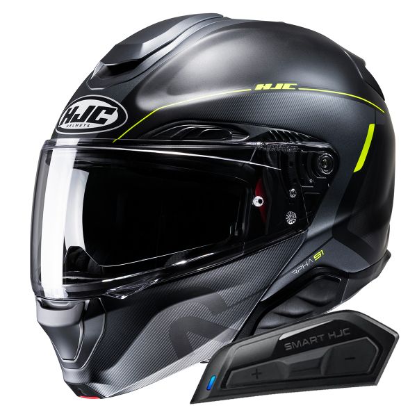 Modulare Apribile HJC RPHA91 Combust MC3HSF + Kit Bluetooth Smart 11B