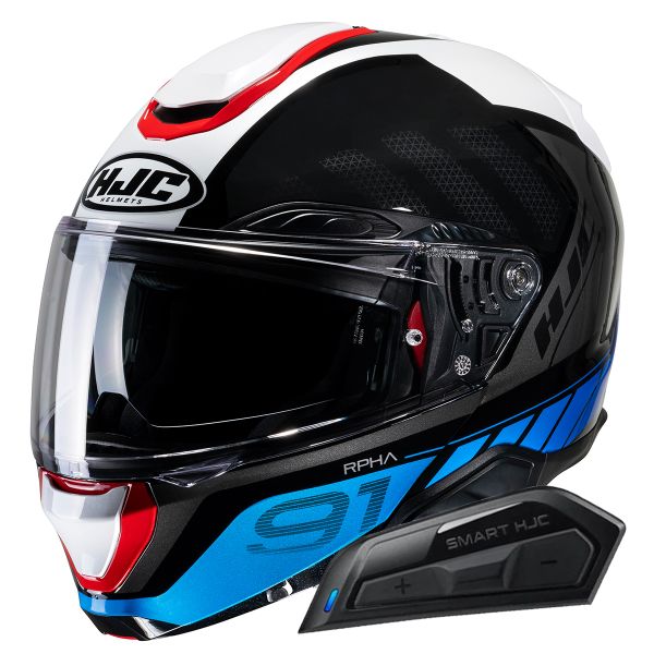 Modulare Apribile HJC RPHA91 Rafino MC21 + Kit Bluetooth Smart 11B