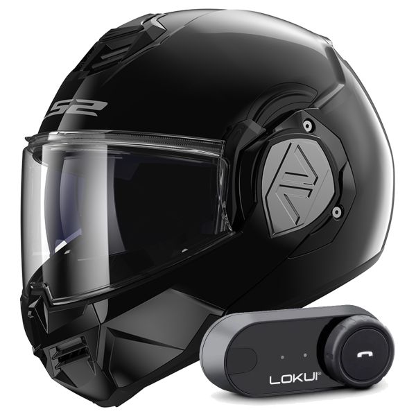 Modulare Apribile LS2 Advant Black FF906 + Kit Bluetooth Lokui K30 Modulare Apribile LS2 Advant Black FF906 + Kit Bluetooth Lokui K30