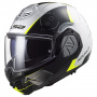 Casque Modulare Apribile LS2 Advant Codex White Black FF906