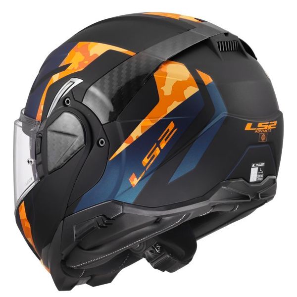 LS2 Advant II Glide Black Orange FF910