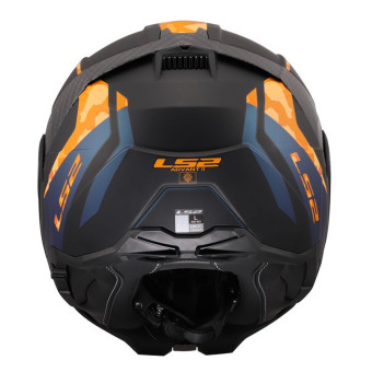 LS2 Advant II Glide Black Orange FF910