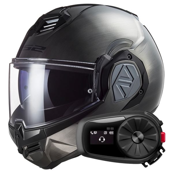 Modulare Apribile LS2 Advant Jeans FF906 + Kit Bluetooth 5S Solo