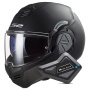 Casque Modulare Apribile LS2 Advant Matt Black FF906 + Kit Bluetooth BT Mini