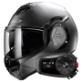 Casque Modulare Apribile LS2 Advant Matt Titanium FF906 + Kit Bluetooth 5S Solo