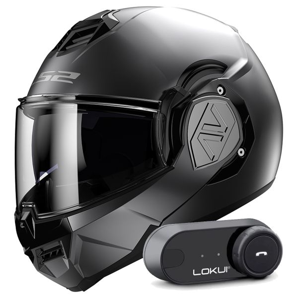 Modulare Apribile LS2 Advant Matt Titanium FF906 + Kit Bluetooth Lokui K30 Modulare Apribile LS2 Advant Matt Titanium FF906 + Kit Bluetooth Lokui K30